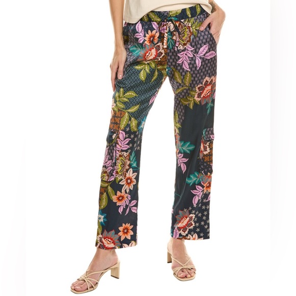 Johnny Was Pants - Johnny Was Wild Kelly Silk Cargo Pants